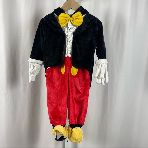 Disney Mickey Mouse 9-12 Months Velour One Piece Costume - Picture 1 of 11